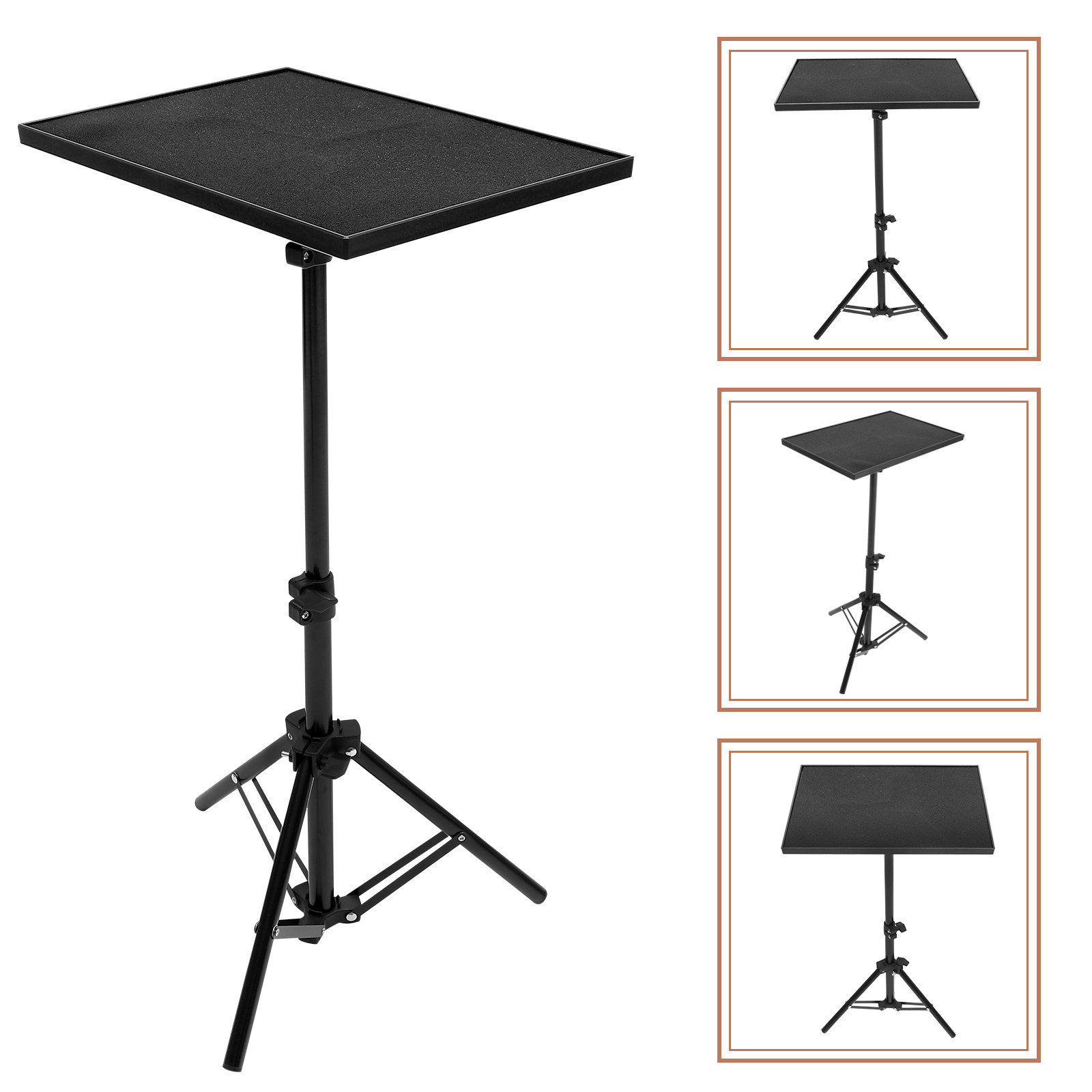 Adjustable Laptop Table - Robuster, faltbarer Projektorständer, höhenverstellbar, Laptop-Projektor-Tisch, Regalhalter,