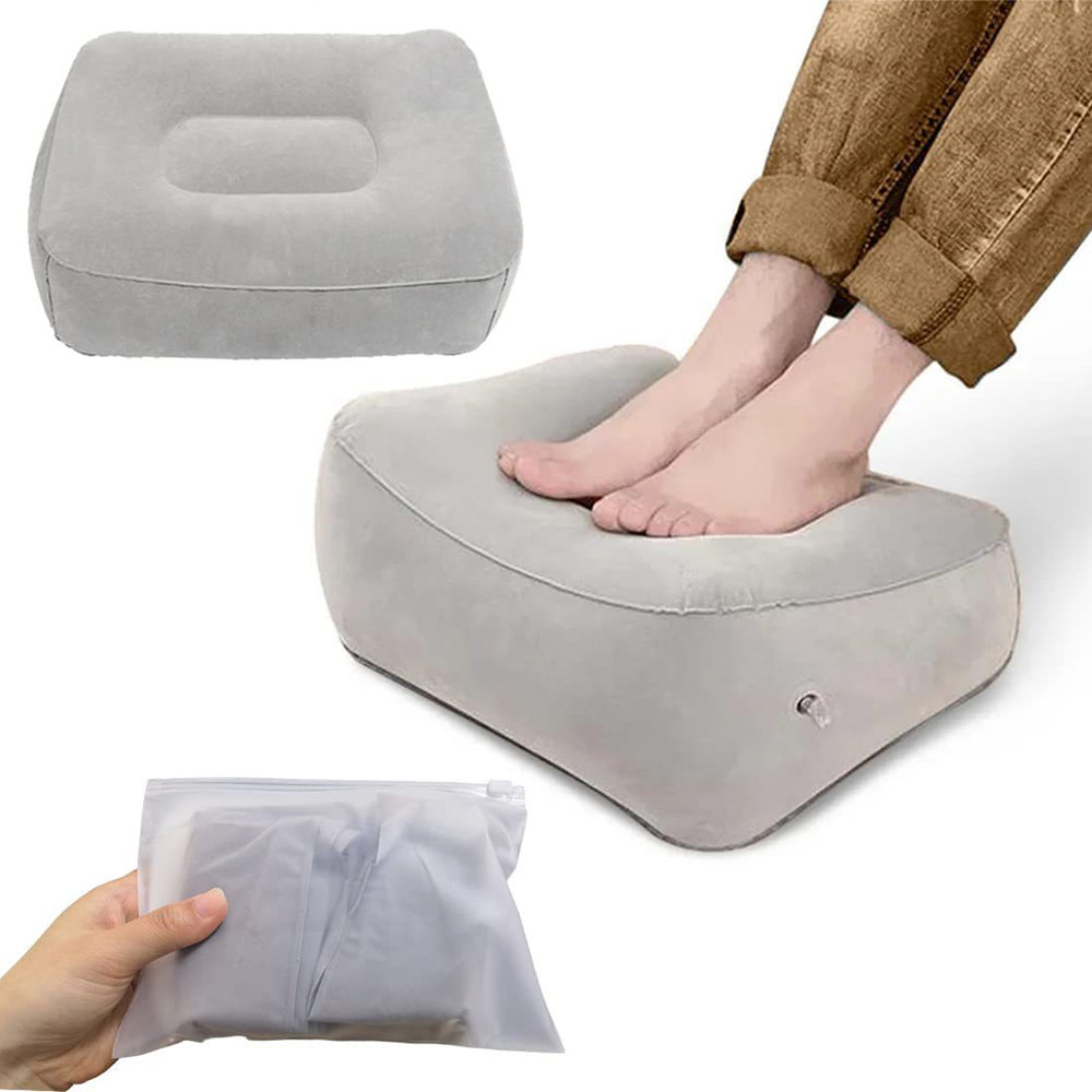 Office Footrest Cushion - Aufblasbares weiches Fußstützkissen aus PVC –