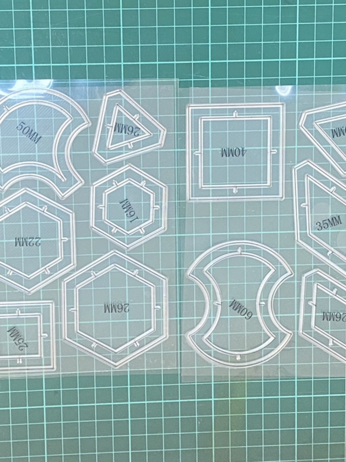 Wall Organizer Pocket - Neues handgefertigtes Stoff-DIY-Patchwork-Wanddekorations-Set mit Acryl-Stempeln, 11