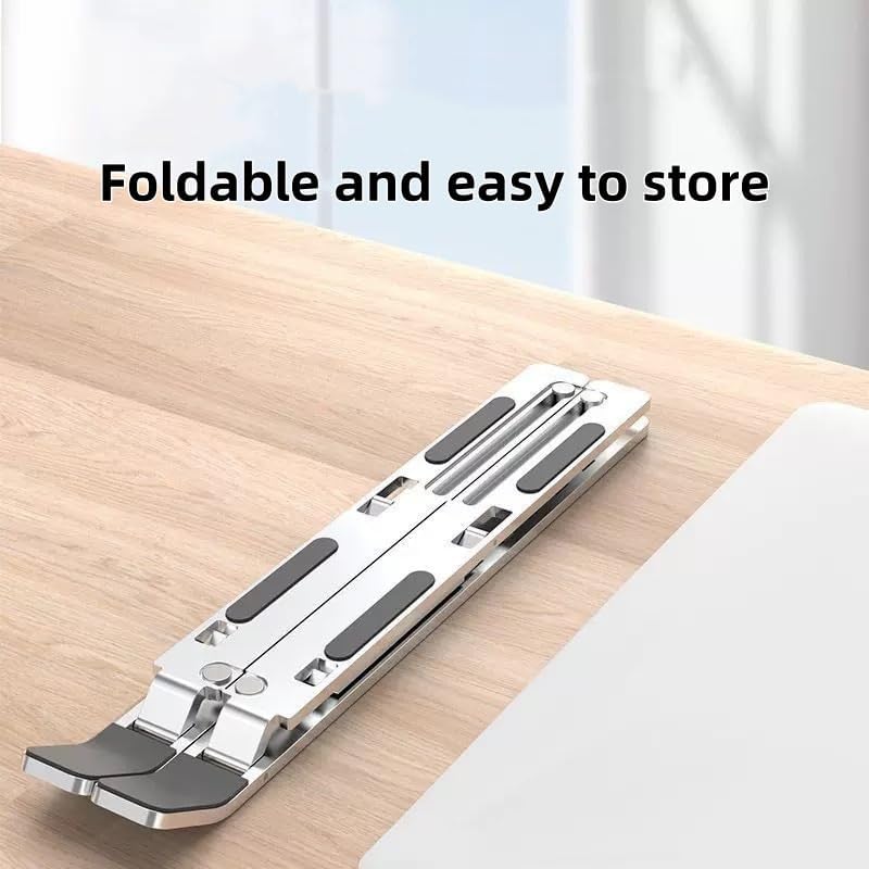 Adjustable Laptop Table - LABRIMP Verstellbarer Laptop-Ständer aus Aluminiumlegierung, tragbarer,