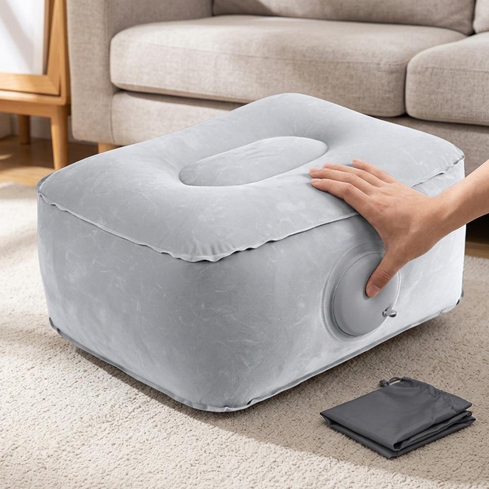 Office Footrest Cushion - Aufpumpbare Luftkissen-Fußstütze für Auto, Reisen, Camping,