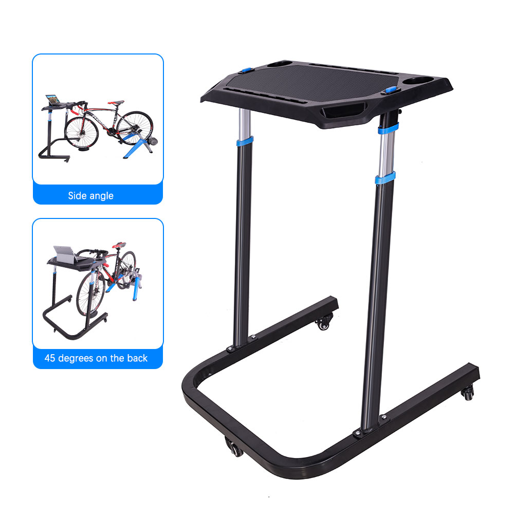 Adjustable Laptop Table - OEM-Fabrik: Höhenverstellbarer, tragbarer Laptop-Trainingstisch mit Fahrradständer