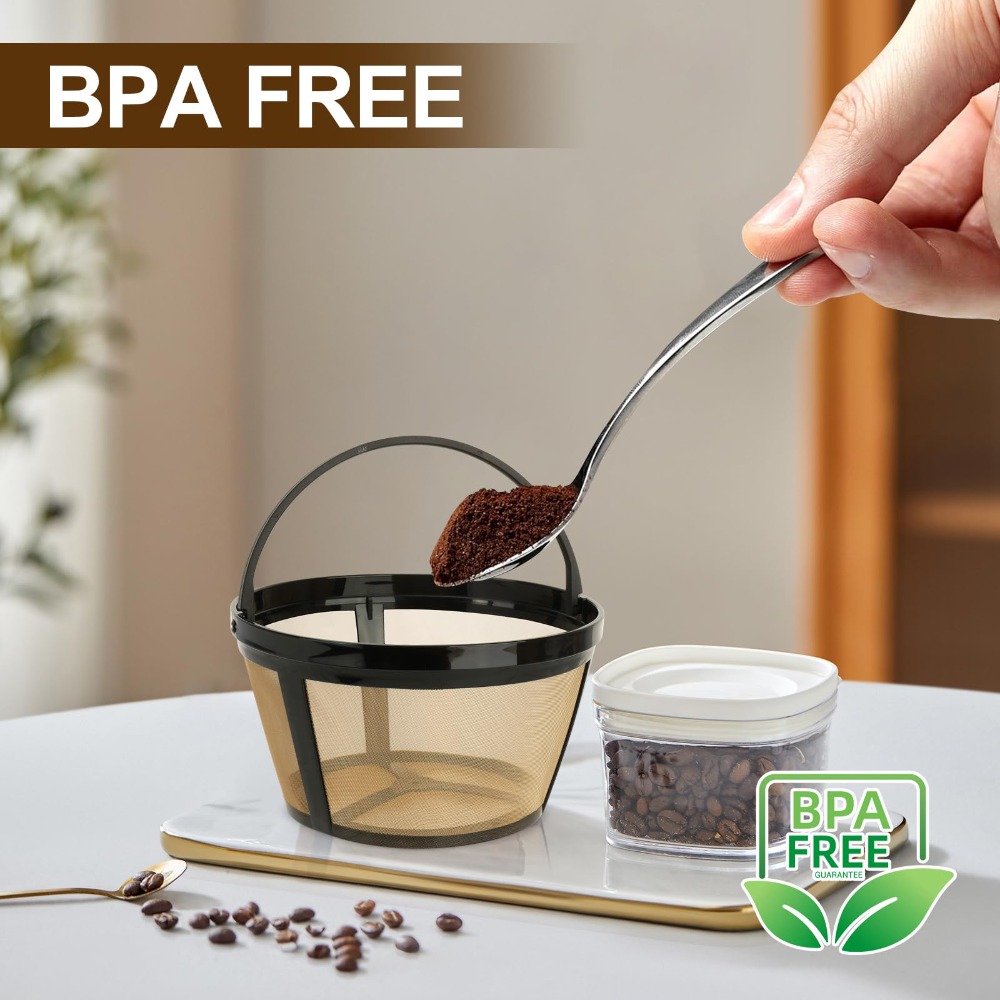 Paper Basket Mesh - Wiederverwendbare Kaffeefilter-Tasse, kompatibel mit den meisten