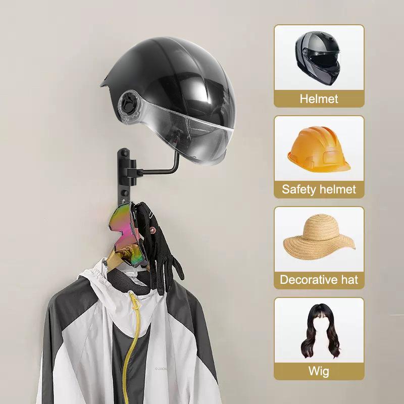Wall Organizer Pocket - 180 ° Drehbarer Wandhaken, Helm- &
