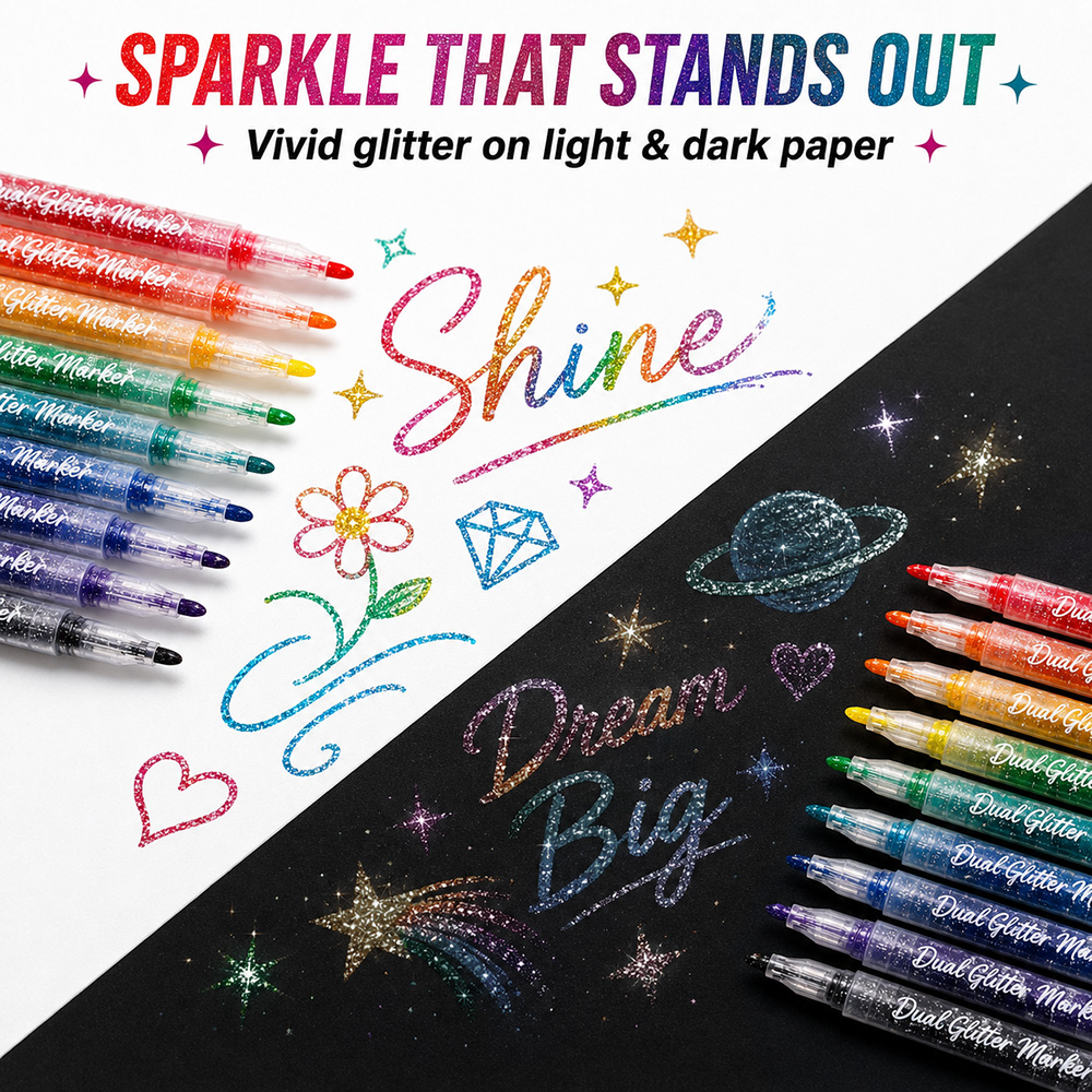 12 Stück Doppelspitzen-Glitter – Copic Marker Sketch Bewertung und Preis
