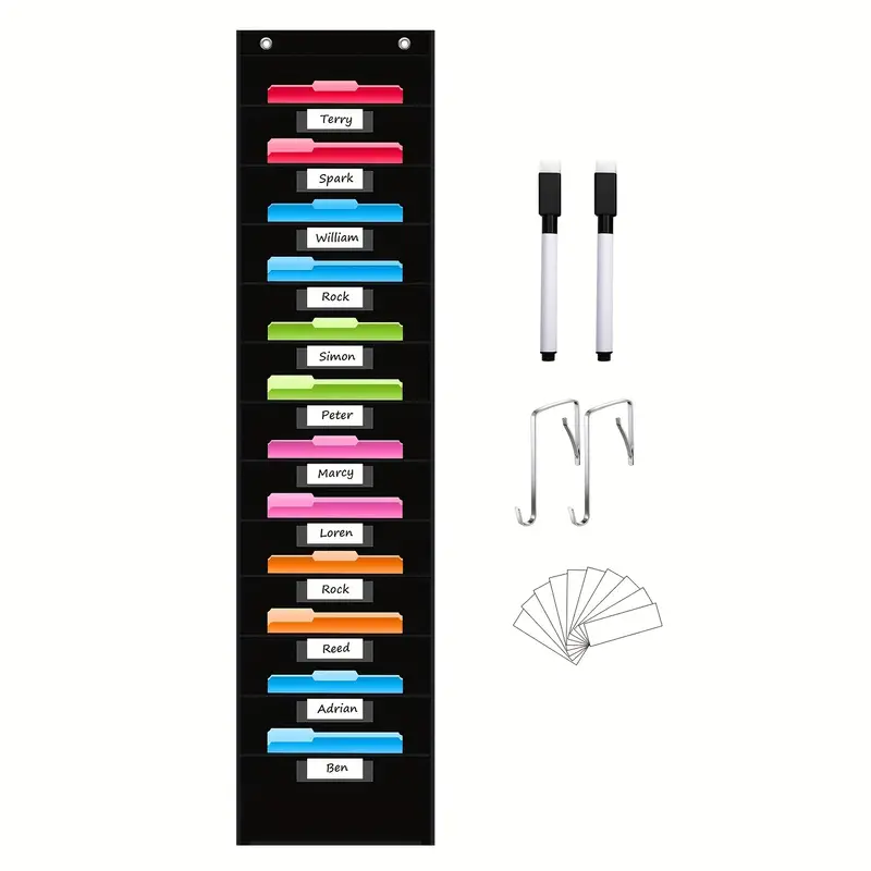 Schwarzes Aktenaufbewahrungsta – Wall Organizer Pocket Bewertung und Preis