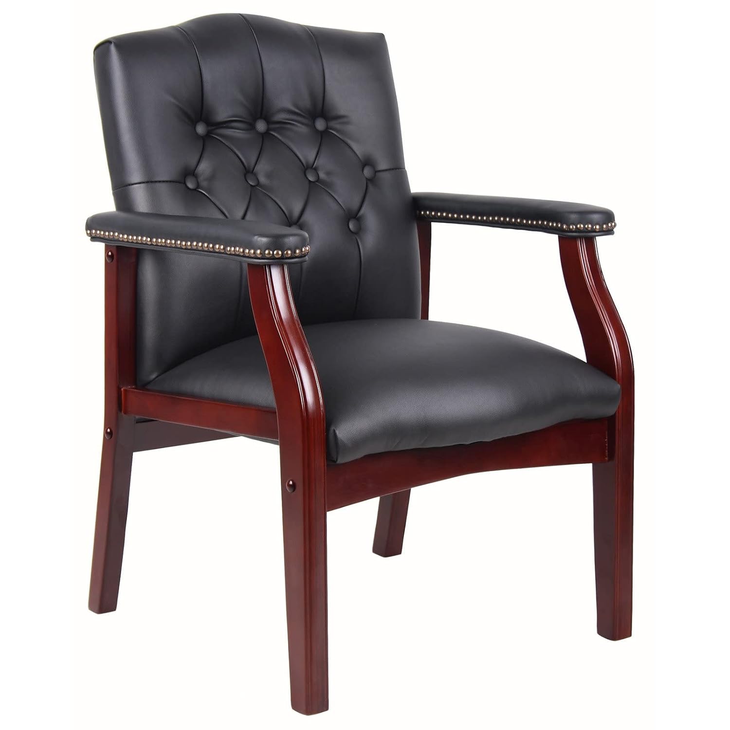 Schwarze Leder-Bürostühle Set  – Office Furniture Ergonomic Bewertung und Preis