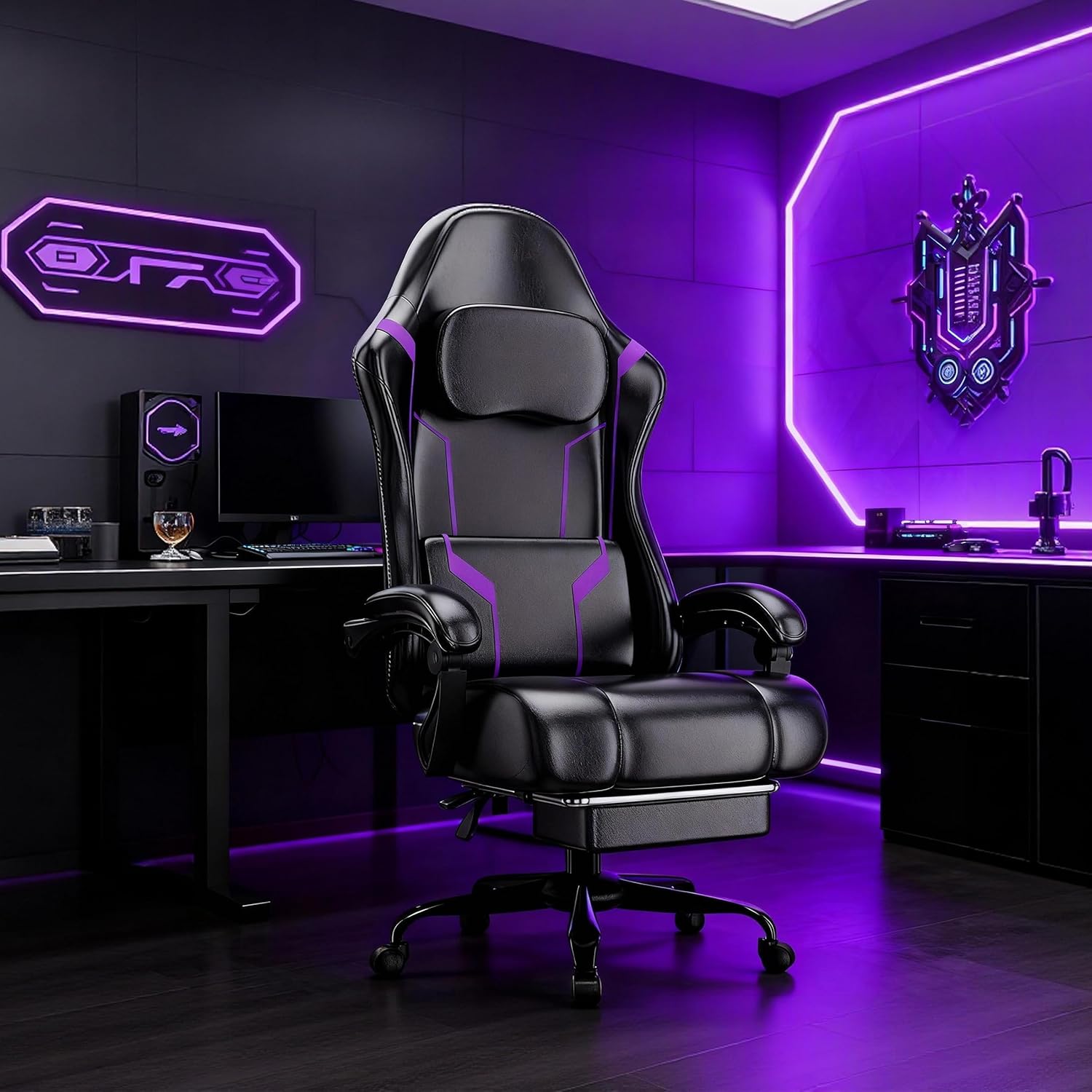 Ergonomischer Gaming-Stuhl mit – Office Footrest Cushion Bewertung und Preis