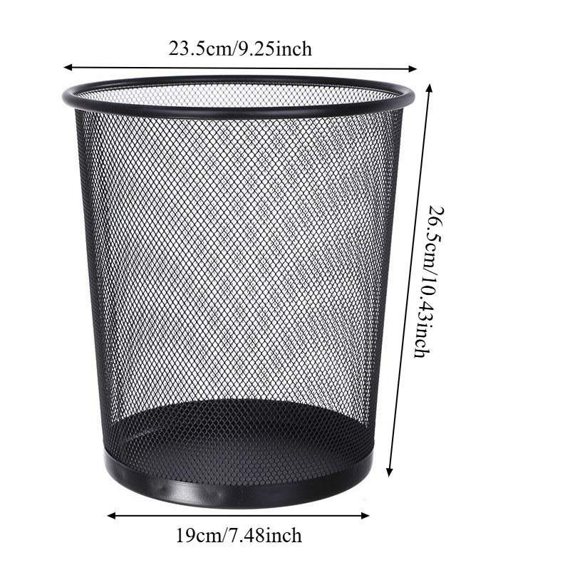 9L Großer Schwarzer Metall-Mül – Paper Basket Mesh Bewertung und Preis
