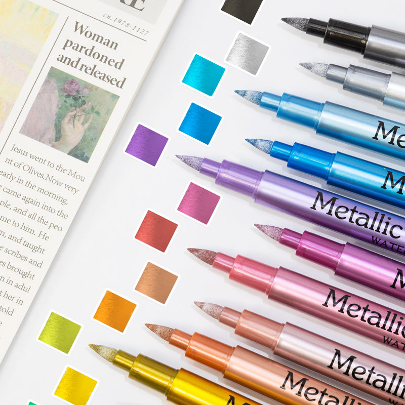 1pc Farben Metallic Wasserdich – Copic Marker Sketch Bewertung und Preis