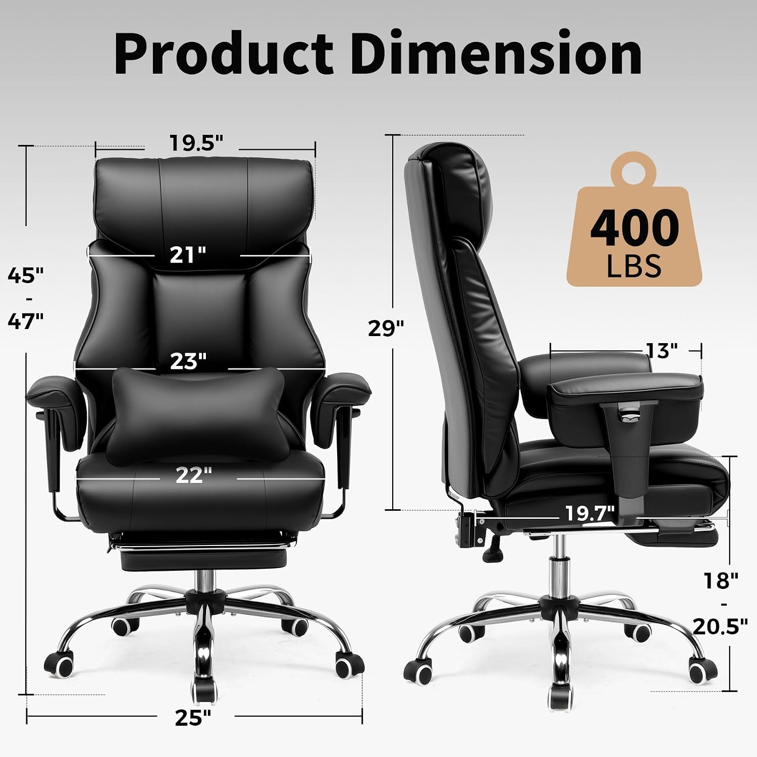 Großer Gaming-Stuhl für große  – Office Footrest Cushion Bewertung und Preis