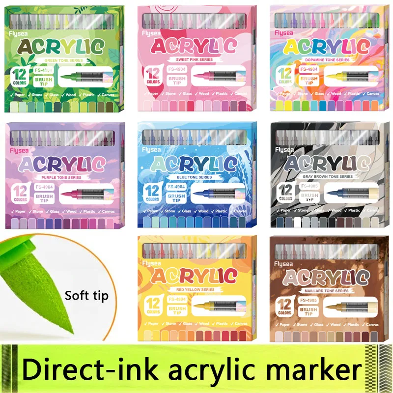 12 Farben Acrylmarker Weiche P – Copic Marker Sketch Bewertung und Preis